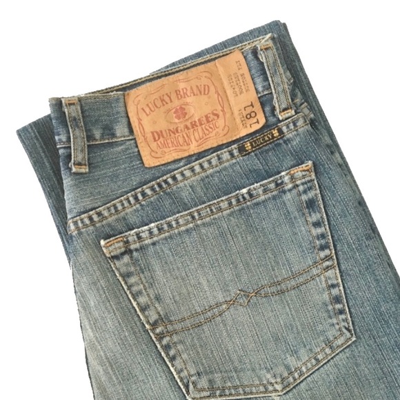 new ☮︎︎ OG Lucky Jeans #181 ☮︎︎ Bootleg Button Fly - Picture 13 of 13